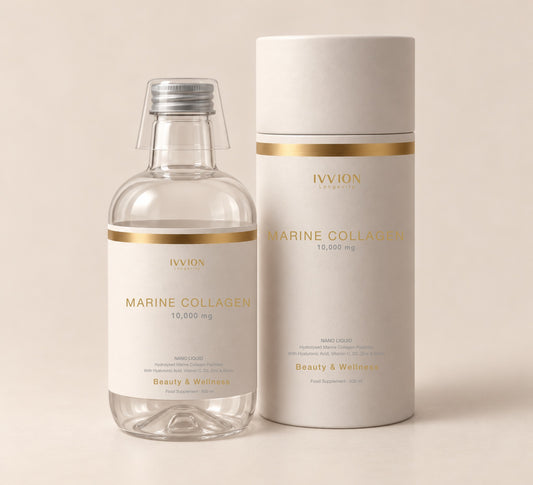 Nano Liquid Marine Collagen 10,000mg – with Hyaluronic Acid, Vitamin C, D3, Zinc & Biotin – 500ml