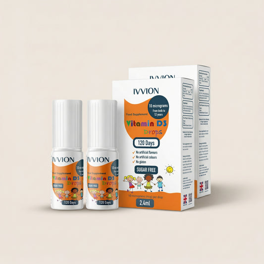 Vegan Baby Vitamin D3 Drops - From birth to 12 years - 2 Pack