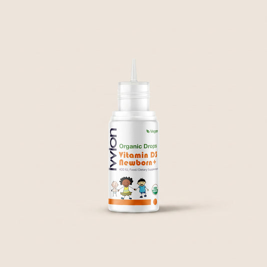 Organic Vegan Baby Vitamin D3 Drops - From birth to 12 years
