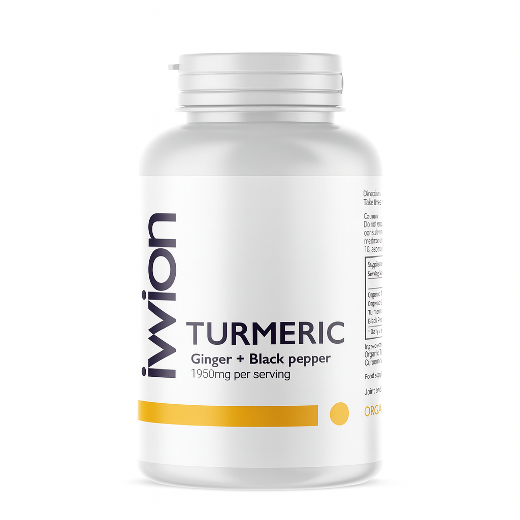 Organic Turmeric Curcumin 1950 mg with Black Pepper & Ginger